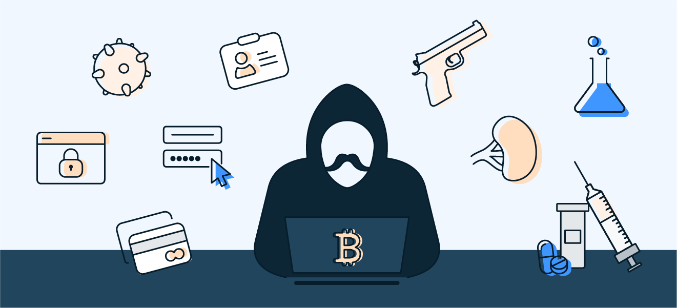 黑暗网市场以贩卖各类非法商品而闻名。